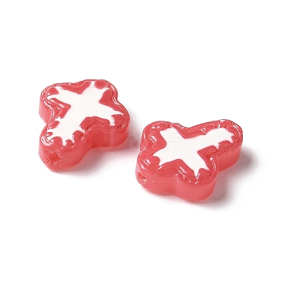 Baking Paint Glass Enamel Beads BLOW-D300-06C-1