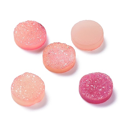 Natural Druzy Agate Cabochons X-G-L553-43A-1