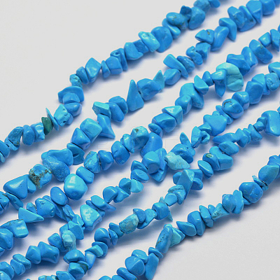 Synthetic Turquoise Chip Bead Strands X-G-M205-54-1