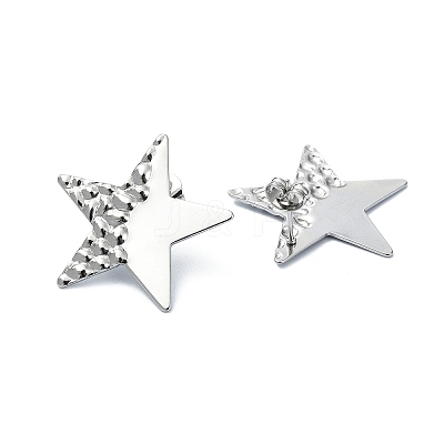 Tarnish Resistant 201 Stainless Steel Stud Earrings EJEW-K270-25P-1