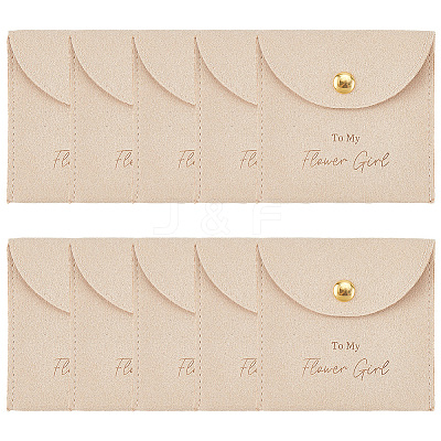 10Pcs Velvet Pouches with Snap Button ABAG-SP0001-42F-1