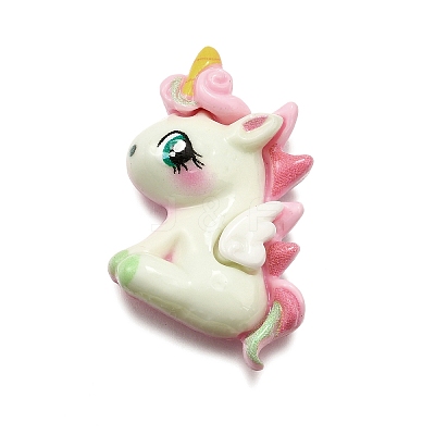 Unicorn Opaque Resin Decoden Cabochons CRES-F034-05-1