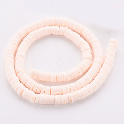 Handmade Polymer Clay Bead Strands CLAY-T002-6mm-41-1