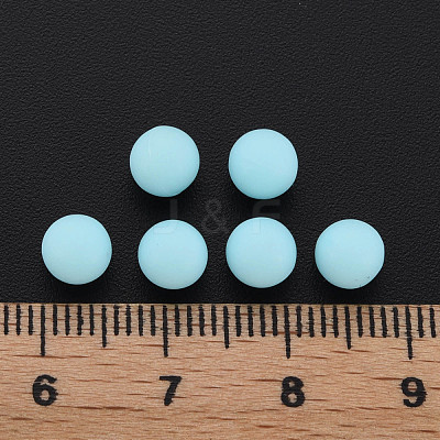 Opaque Acrylic Beads PAB702Y-B01-07-1