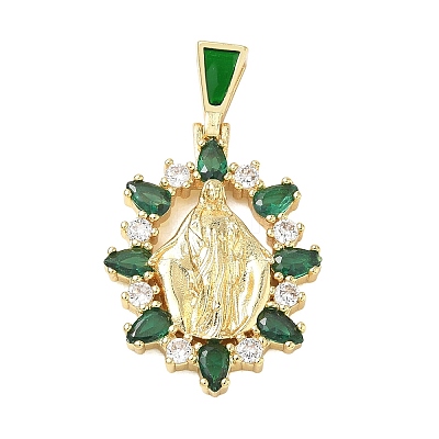 Religion Brass Pave Cubic Zirconia Pendants CU-CBA83A6-01D-G02-1