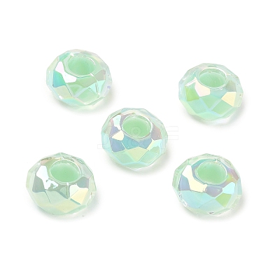 Electroplate Transpant Resin European Beads RE-CBAFF00-02F-1
