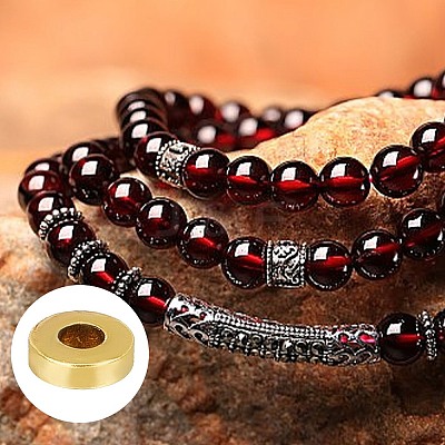 300Pcs 6 Colors Tibetan Style Alloy Spacer Beads TIBEB-GO0001-02-1