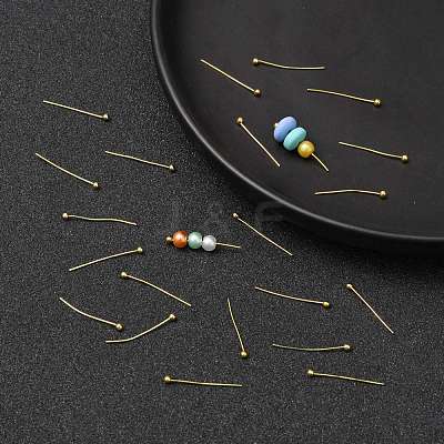 Brass Ball Head Pins KK-R020-04G-1