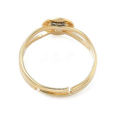 Adjustable Brass Pad Ring Setting KK-K414-05B-G-1