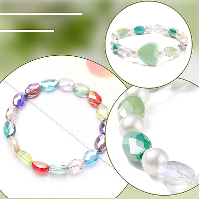 3 Strands Electroplate Glass Beads Strands EGLA-PA0001-25A-1