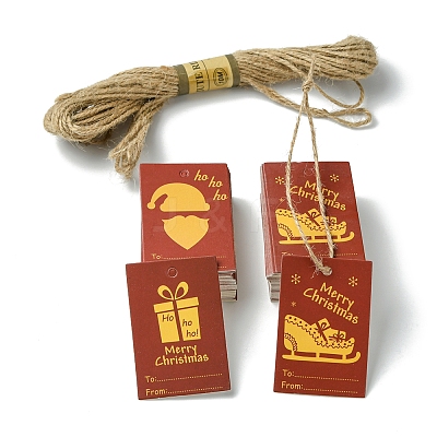 100Pcs Rectangle Paper Gift Tags CDIS-FS0001-19A-1
