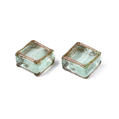 Handmade Gold Sand Lampwork Beads LAMP-N041-01G-1
