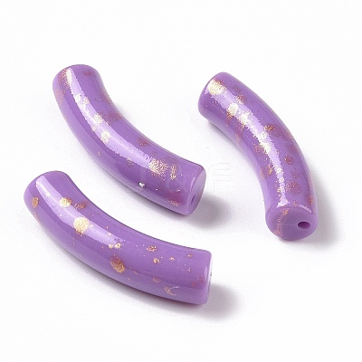 Opaque Acrylic Beads X-OACR-A016-04-1