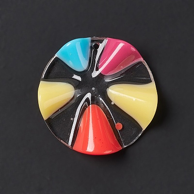Transparent Resin Pendants LS-RESI-E029-03A-1