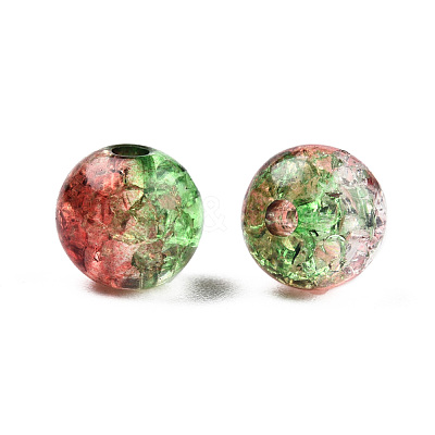 Transparent Crackle Acrylic Beads CACR-N002-13A-1
