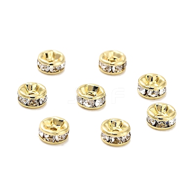 316 Surgical Stainless Steel Rhinestone Spacer Beads STAS-L285-001G-02-1-1