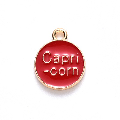 Alloy Enamel Pendants ENAM-S124-01A-07E-1