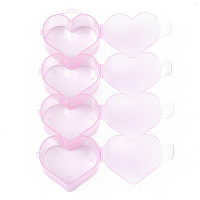 Heart Polypropylene(PP) Bead Storage Container LS-CON-N011-030A-1