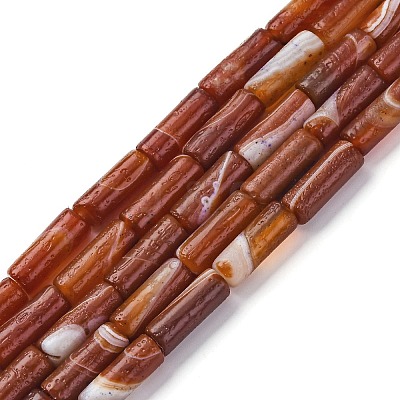 Natural Red Agate Beads Strands G-P570-A01-02-1