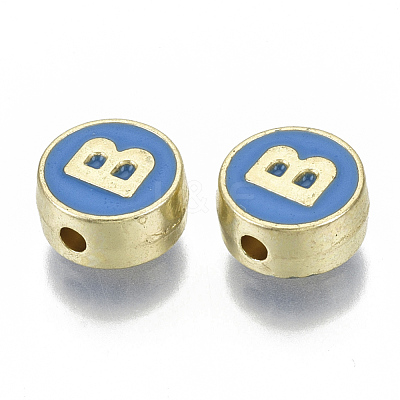 Alloy Enamel Beads ENAM-S122-028B-NR-1