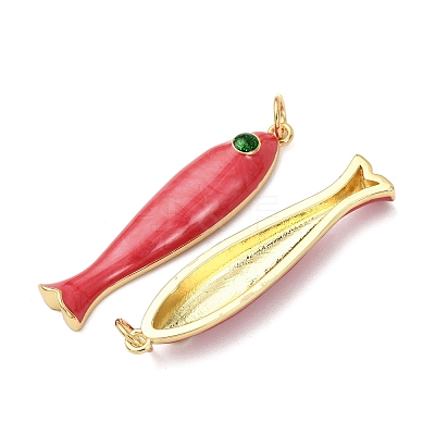 Brass Pendants KK-D019-29C-G-1
