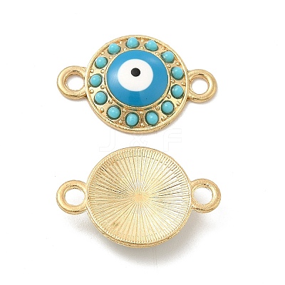 Alloy Connector Charms with Enamel and Synthetic Turquoise FIND-YW0003-53-1