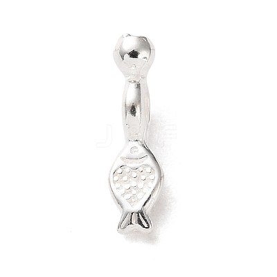 925 Sterling Silver Fish Charms STER-H118-03S-1