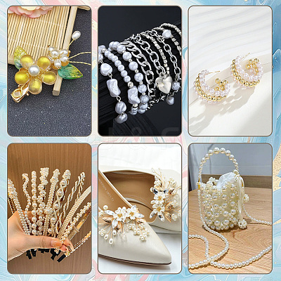 Imitation Pearl Acrylic Beads PEAR-LT0001-02A-1