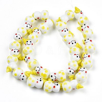 Handmade Lampwork Beads Strands LAMP-N021-43J-1