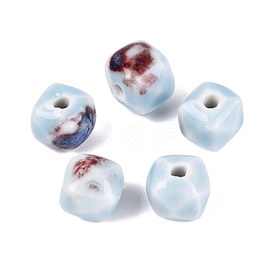 Vintage Handmade Porcelain Beads PORC-N013-18-14-1