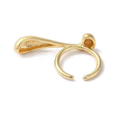 Alloy Open Cuff Rings for Women RJEW-S412-04G-05-1