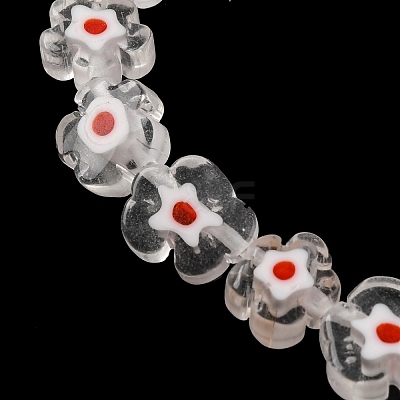 Handmade Millefiori Lampwork Beads Strands LAMP-G164-03M-1