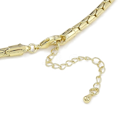 Rack Plating Brass Necklaces for Women NJEW-K382-09G-1