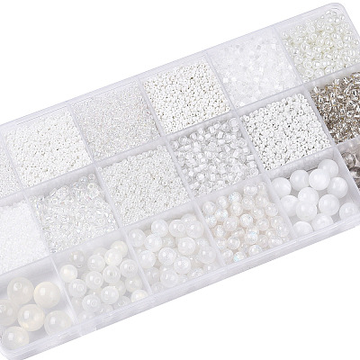 DIY 18 Style Resin & Acrylic Beads Jewelry Making Finding Kit DIY-NB0012-04J-1