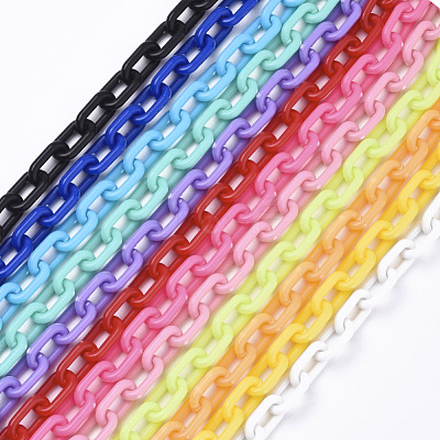 Opaque Acrylic Cable Chains SACR-N010-002-1