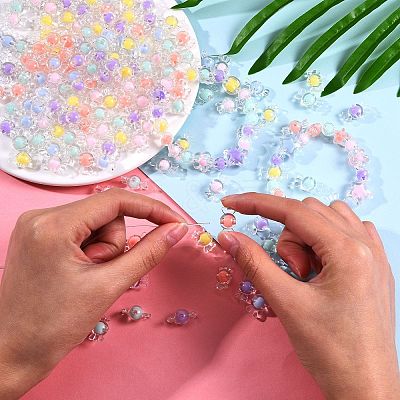 Transparent Acrylic Beads TACR-SZ0001-04-1