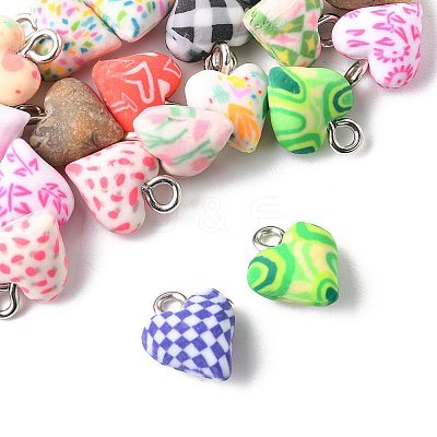 26Pcs 13 Colors Handmade Polymer Clay Charms CLAY-FS0001-45-1