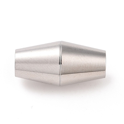 Tarnish Resistant 304 Stainless Steel Magnetic Clasps with Glue-in Ends STAS-K006-05C-4mm-1