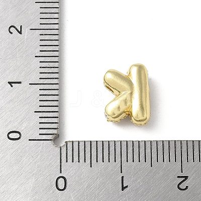 Brass Micro Pave Cubic Zirconia Beads KK-P290-61G-K-1