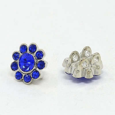 Alloy Multi-Strand Rhinestone Links X-ALRI-H213-05P-1