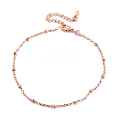 Brass Satellite Chains  Bracelets for Women BJEW-G735-19RG-1