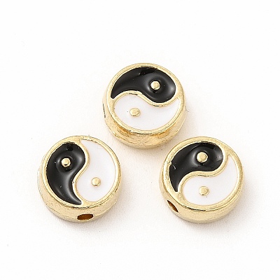 Alloy Enamel Beads PALLOY-I217-24G-1