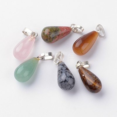 Natural & Synthetic Mixed Stone Pendants G-S214-24-1