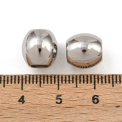 Smooth 304 Stainless Steel Beads STAS-Q146-P-1