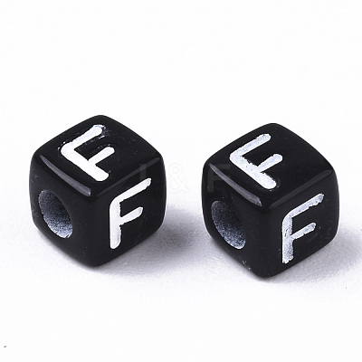 Opaque Acrylic Beads SACR-N002-01F-1