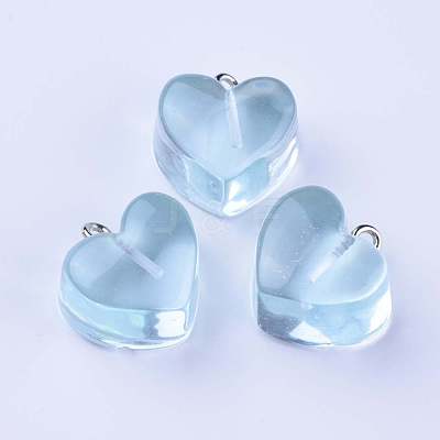 Resin Pendants RESI-WH0008-12E-1