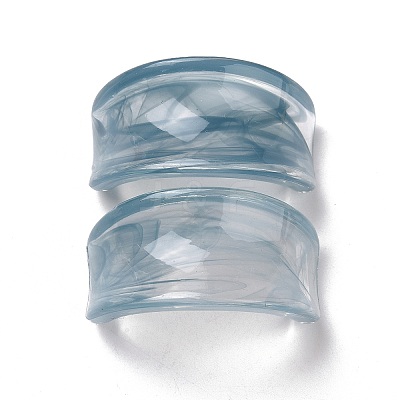 Imitation Lampwork Style Acrylic Beads OACR-B002-07-1