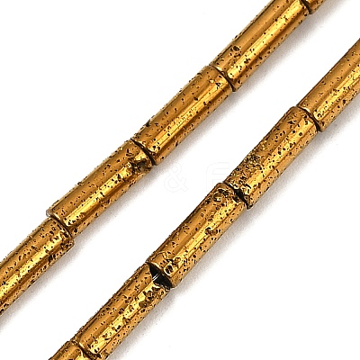 Electroplated Natural Lava Rock Beads Strands G-K388-03A-01-1