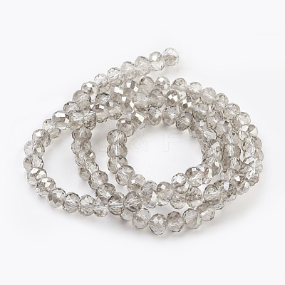 Electroplate Glass Beads Strands X-GLAA-K027-HP-A01-1