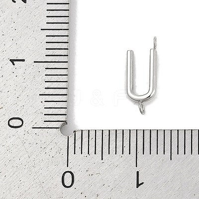 304 Stainless Steel Letter Connector Charms LS-STAS-M108-01P-21-1